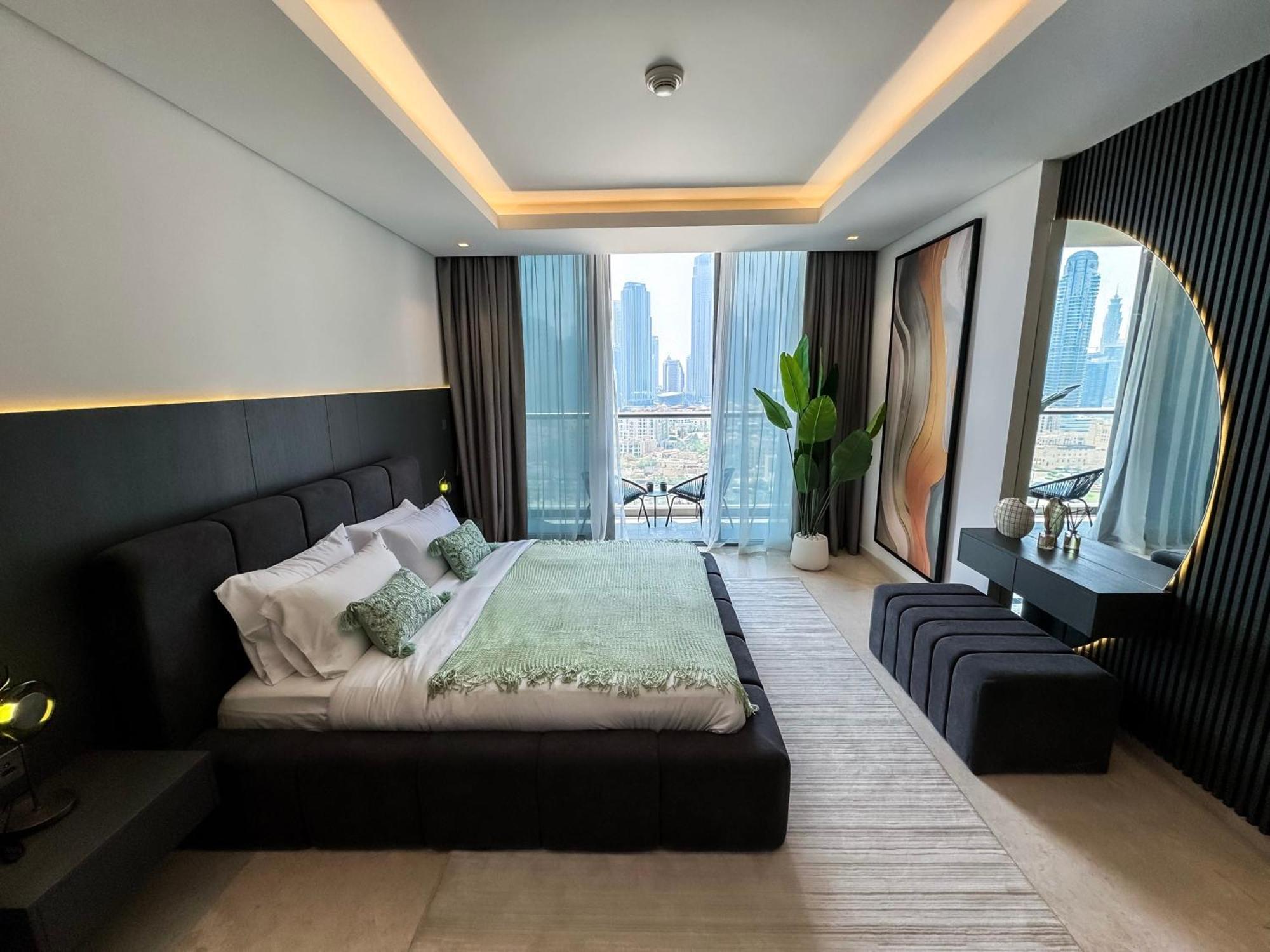 Apartment High Floor Burj Khalifa View 1br - Business Bay